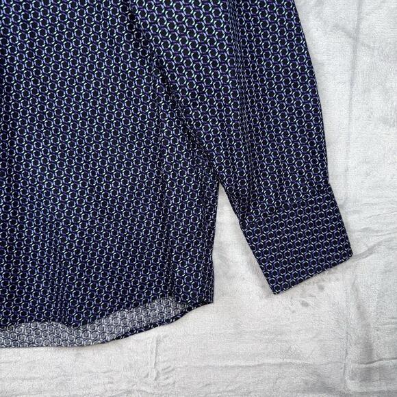 Roper Western Shirt Men’s L Snap Button geometric Patterned Long Sleeve Cowboy - Picture 4 of 12